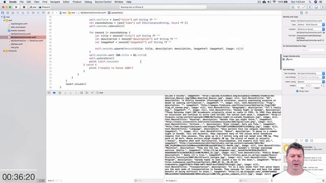 Swift 4: Xcode Proficiency Test URL Session, JSON parsing, UITableViewController for iOS 11 Tutoria смотреть онлайн