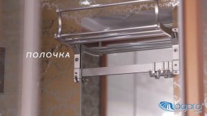 Душевая кабина Niagara Luxe NG-7717G 100x100, стекло прозрачное, профиль золото, с гидромассажем