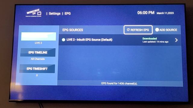 EPG Not Loading