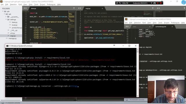 django español spk 019 - runserver - ejecutar servidor web local смотреть онлайн