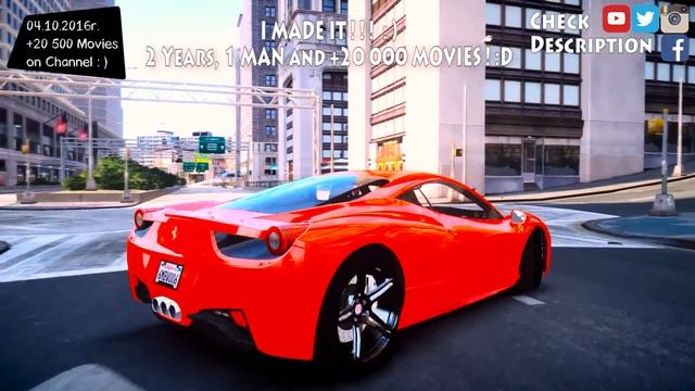 2009 Ferrari 458 Italia v1.0 - GTA WORLD YT +20 600 MOVIES | GTA MOD _REVIEW смотреть онлайн
