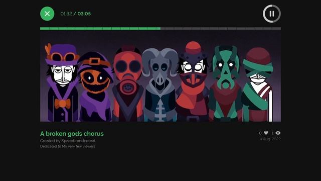 A broken gods chorus. (Incredibox Evadare mod) смотреть онлайн