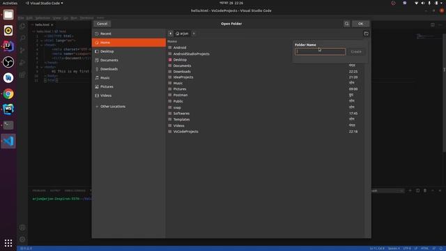 How to install vscode in Ubuntu 20.04 LTS /22.04 LTS, live server extension for auto refresh . смотреть онлайн