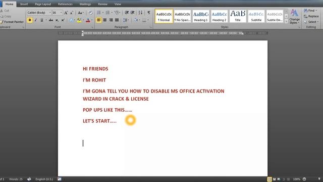 Disable Automatic Activation Feature In Windows 10 / 8 / 7 (Microsoft Office 2010 Activation Wizard