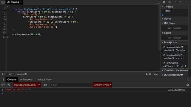 JS Training - Beginner - If Else - Ternary operator 3 смотреть онлайн