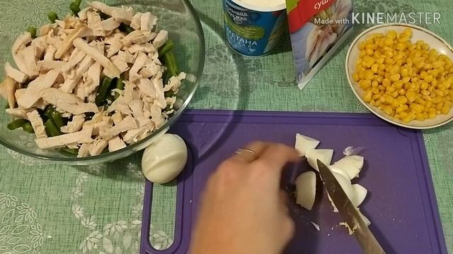 ?Салат из СТРУЧКОВОЙ ФАСОЛИ ?/пп рецепт. смотреть онлайн