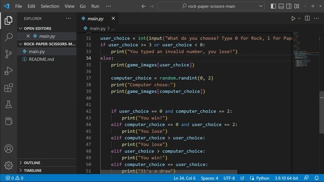 بايثون | Python Project Tutorial | Rock Paper Scissors смотреть онлайн