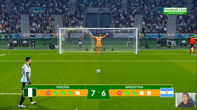 Nigeria Vs Argentina - Penalty Shootout 2023 | Messi vs Nigeria | eFootball PES Gameplay смотреть онлайн