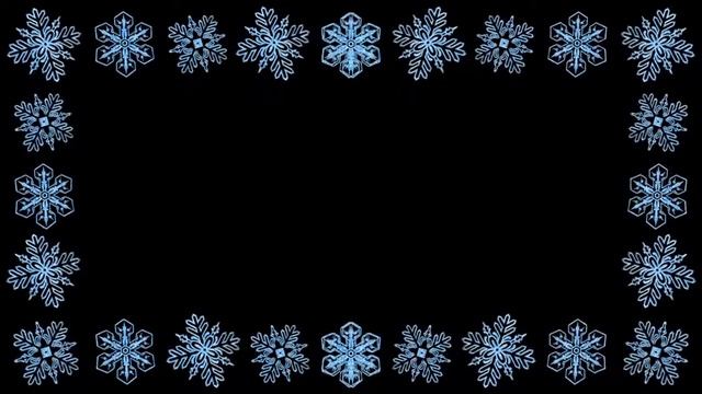 ФУТАЖ Рамка из снежинок смотреть онлайн
