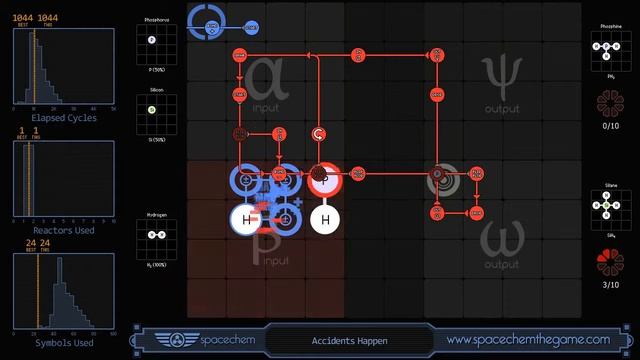 SpaceChem - Accidents Happen (1044/1/24) смотреть онлайн