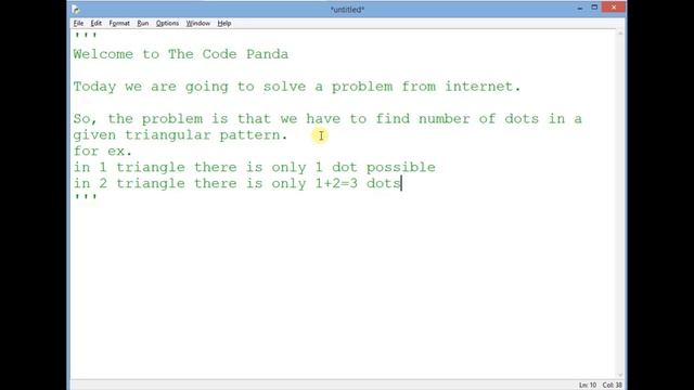 The problem from Internet : Triangular Number Sequence program | Python Simple Practice Problem смотреть онлайн