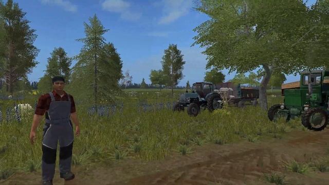 [РП] ПОМОГ СОСЕДУ ПРИВЕЗ ПОЛНЫЙ ПРИЦЕП ДРОВ НА ЗИМУ! Farming Simulator 17 смотреть онлайн