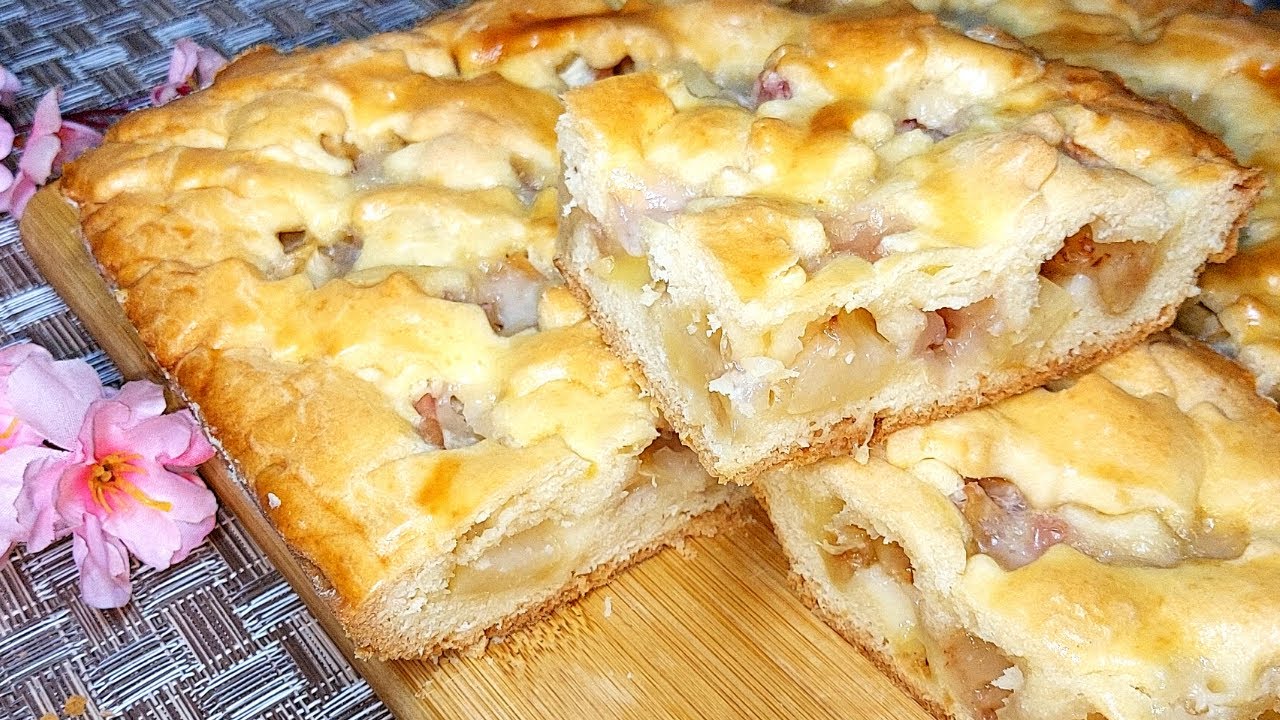 Тает во рту. Очень вкусный и быстрый Пирог с персиками. Простой рецепт смотреть онлайн