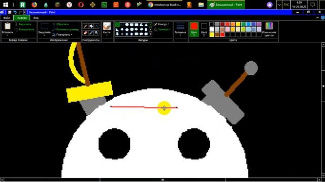 Windows XP Pirated Edition Black Edition logo 1-2 MS Paint смотреть онлайн