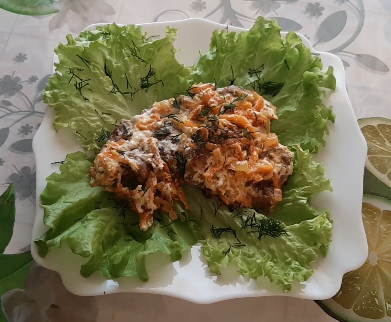 СЛОЁНКА ИЗ ПЕЧЕНИ