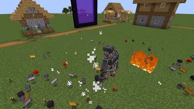 PIGLINS Vs PILLAGERS Vs VILLAGERS (Minecraft Mob Battle)