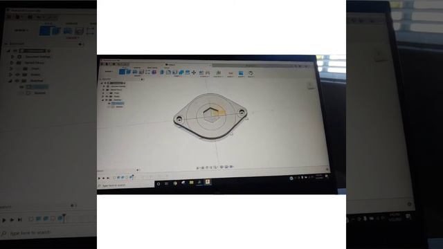 how to measure and sketch a piece in fusion 360 to 3d print a flange. смотреть онлайн