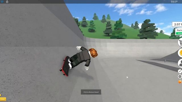 Учимся кататься на скейте Roblox #3 - [SKATE PARK] Robloxian Highschool смотреть онлайн