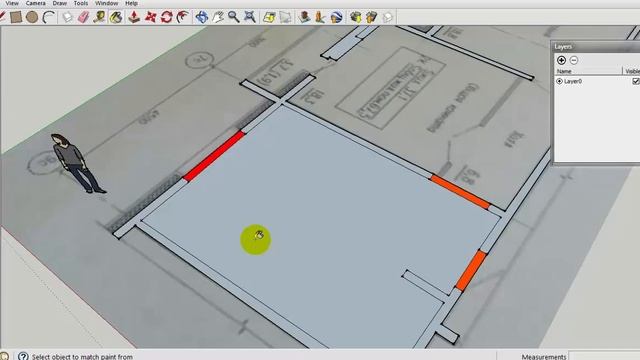 SketchUp - Поднимаем дом по плану(Урок#1) - SketchUp - Building a house in the drawing (Lesson # 1) смотреть онлайн