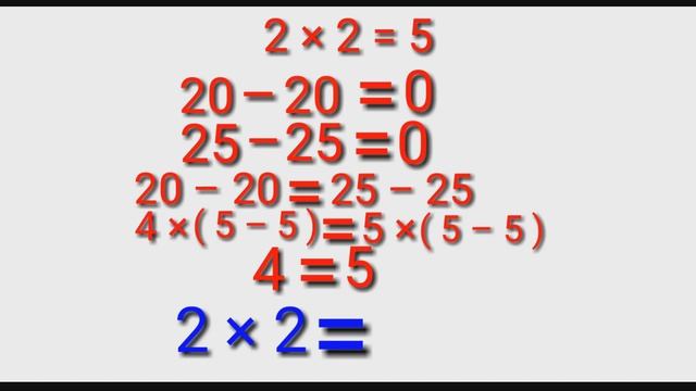 ДВАЖДЫ ДВА ПЯТЬ. ШОК. ДОКАЗАТЕЛЬСТВО. ( 2×2=5 ). смотреть онлайн