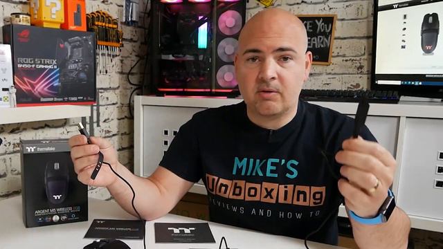 Thermaltake Argent M5 RGB Wireless 2 4ghz & Bluetooth Pixart 3335 16000 DPI Gaming Mouse смотреть онлайн