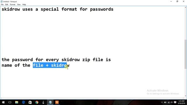 Blur Skidrow Password..way To Get Passwords For All Skidrow Zip Files..