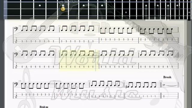 Grave Digger Lionheart BASS GUITAR TAB смотреть онлайн