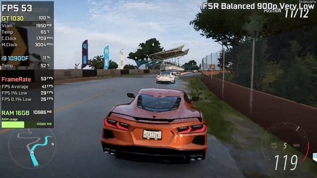 GT 1030 | Forza Horizon 5 - 1080p, 900p, 720p, FSR - Medium, Low, Very Low смотреть онлайн