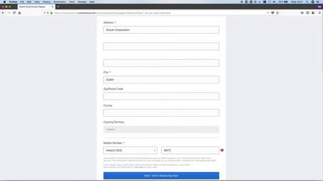 Oracle Cloud Free Trial Sign Up Process - English смотреть онлайн