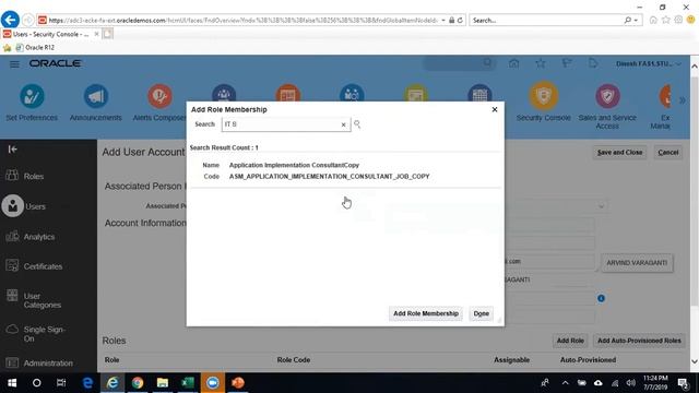 Oracle EBS - How to Create User and add roles in Fusion смотреть онлайн