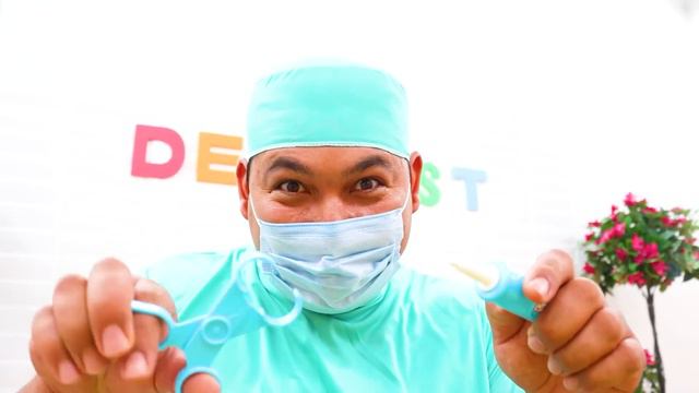 La Canción Del Dentista | Jannie Finge Jugar Al Dentista | Rima Infantil Cancion Infantil Para Niño