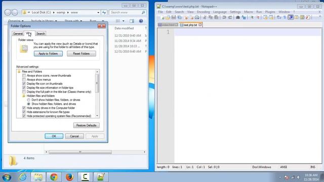 PHP Tutorial for beginners #4 1 Configure PHP to display Errors in PHP Windows OS смотреть онлайн