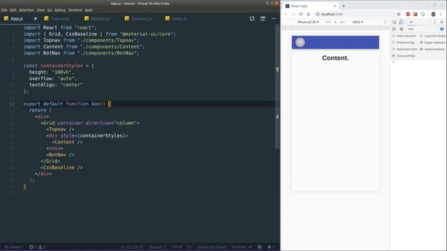 Building a mobile layout/pwa layout using React (hooks) смотреть онлайн