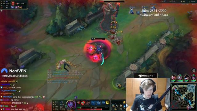 Nemesis proves that Tryndamere is not fair смотреть онлайн