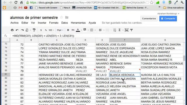 Tabla de Access a Excell - Separar Campo Nombre(Completo) en Nombre & Apellidos | Parte 2 смотреть онлайн