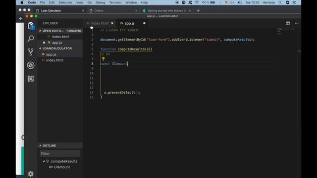 Build a Loan Calculator Using Javascript 2021 смотреть онлайн