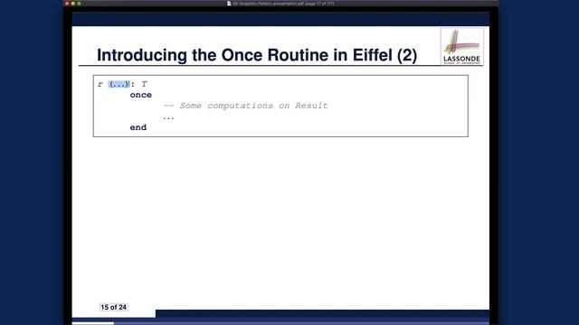 [HD] EECS3311 F20 Lecture 5 Part 3 - Once Routines vs. Static Methods смотреть онлайн