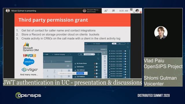 "JWT authentication in UC": Vlad Paiu - OpenSIPS Project & Shlomi Gutman - Voicenter смотреть онлайн