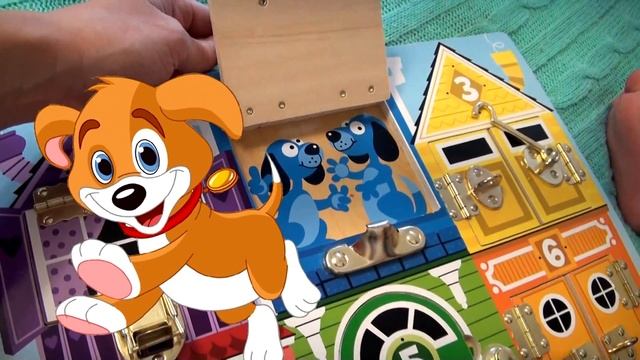 Развитие ребенка, играем в Бизиборд. Развивающая игра busyboard для малышей 1-3 года смотреть онлайн