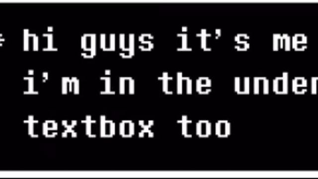 hi guys it’s me luna and i’m in the undertale textbox too смотреть онлайн