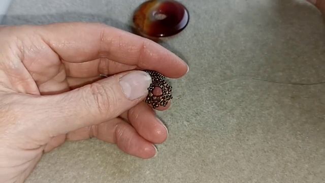 Necklace. Колье. Оплетение бублика смотреть онлайн