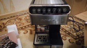 Распаковка - Кофеварка эспрессо Polaris PCM 1535E
