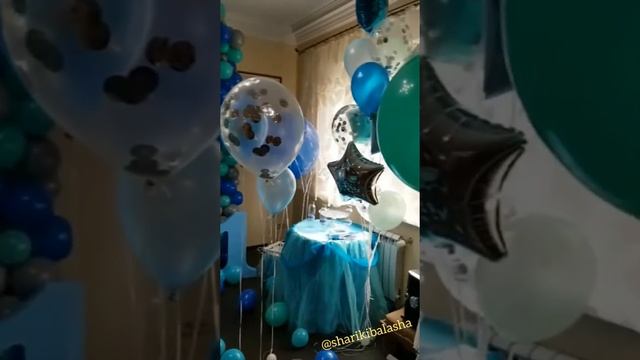 Оформление первого День Рождения шарами смотреть онлайн