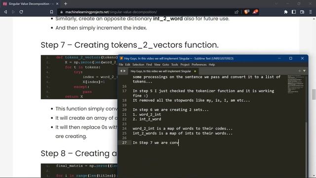 Singular Value Decomposition in Python on Book Titles Data - Advanced Project - With Source Code смотреть онлайн