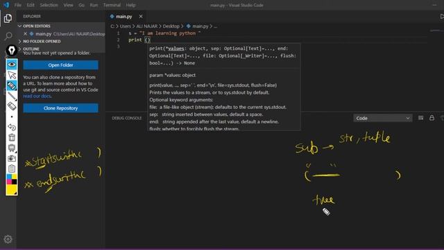 #51 [Python] startswith & endswith methods смотреть онлайн