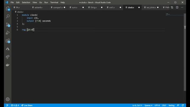 Делитель частоты в языке Verilog