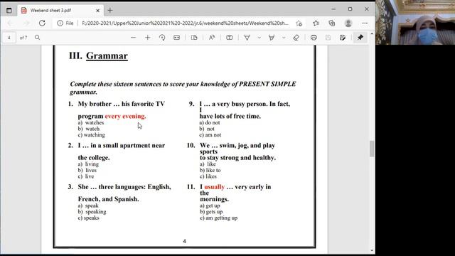 Jr.6 Zoom's online session based on weekend sheet 3 смотреть онлайн