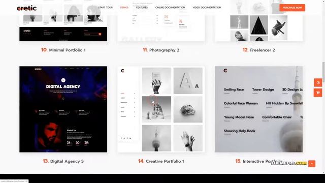 Cretic - Creative Agency WordPress Theme creative minimal Jessica смотреть онлайн