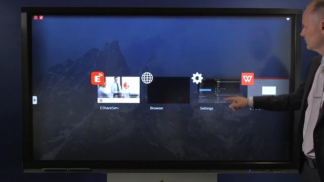01 Работа с активными приложениями на панели Clevertouch Pro смотреть онлайн