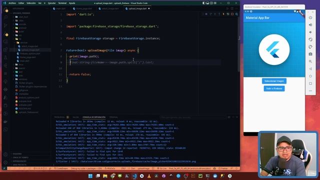 Curso de Flutter: SUBIR imágenes a FIREBASE STORAGE (100% explicado) 2023 - Parte 2 смотреть онлайн